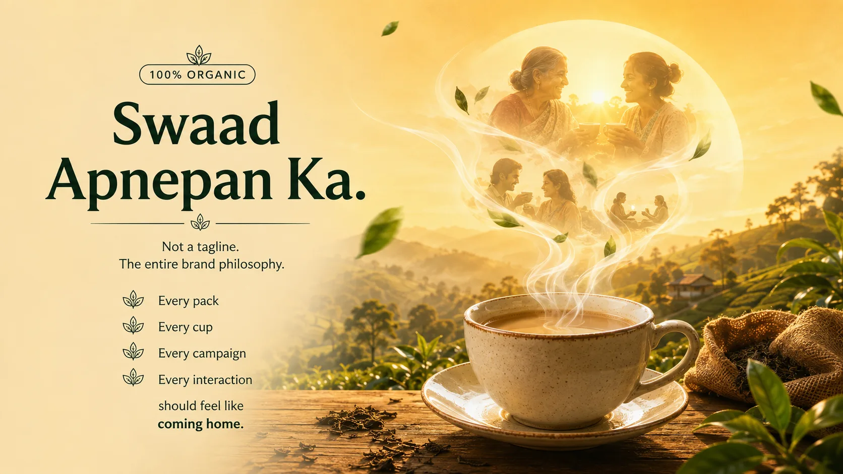 Waah Chai — Packaging Design packaging & visual design mockup 5 by Raghav Chopra